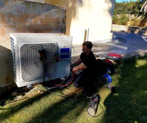 Bom Clima - Ar Condicionado e Climatização – Portimão - Instalação  03 Split's Marca Haier do tipo comercial de 48.000 Btu's (Hotel Mirachoro Praia Carvoeiro)